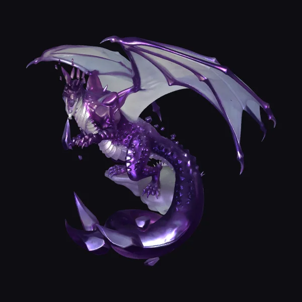 Purple Crystal Dragon