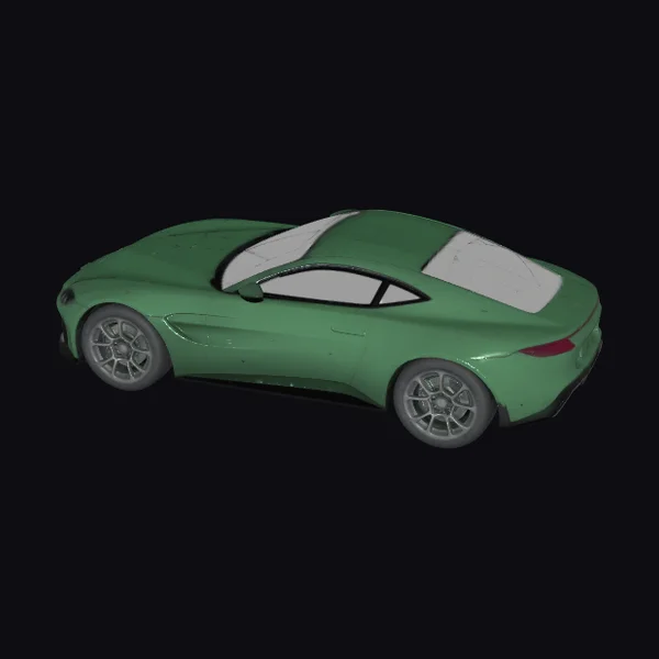 Green Sports Car