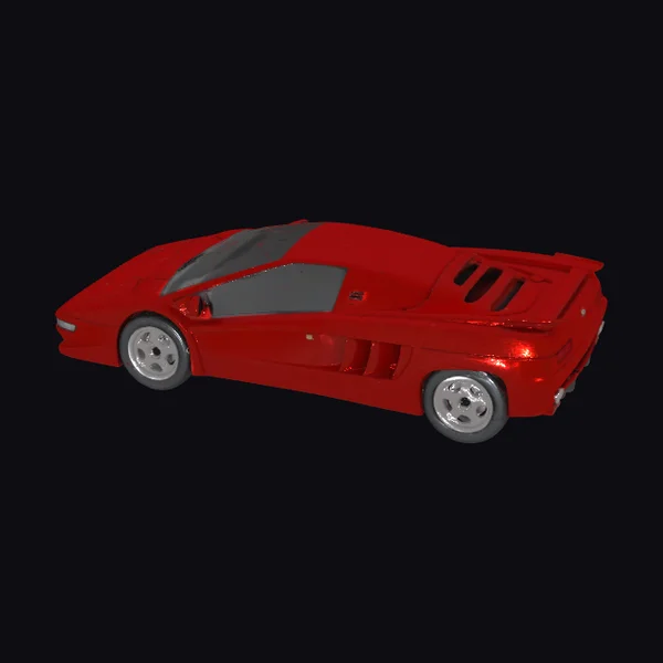 Red Sports Car Side
