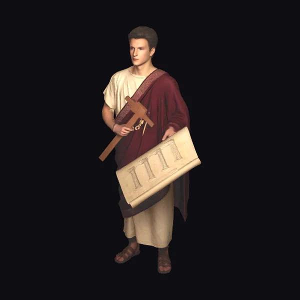 Ancient Architect with Scroll