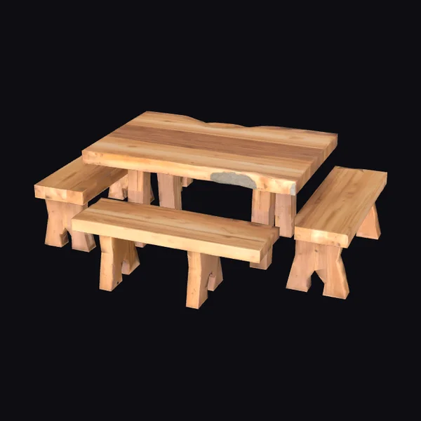 Wooden Picnic Table Set