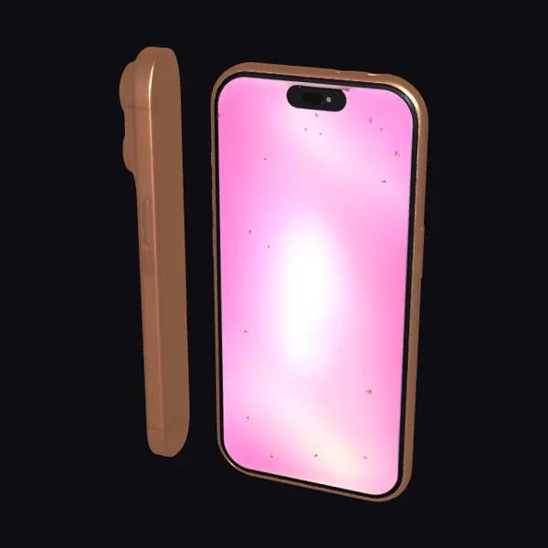 Orange iPhone with Cameras