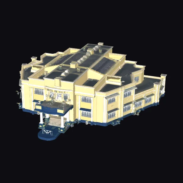 Yellow City Hall Building