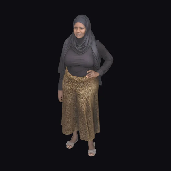 Woman in Hijab Standing