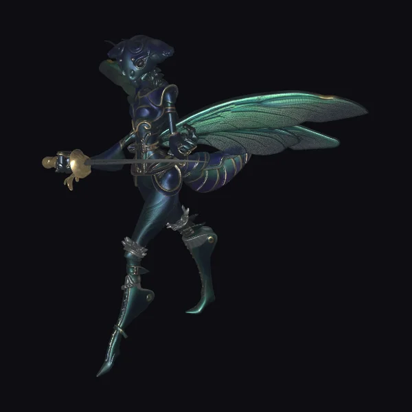 Winged Warrior with Sword