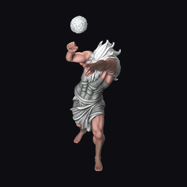 Angry Zeus with Lightning