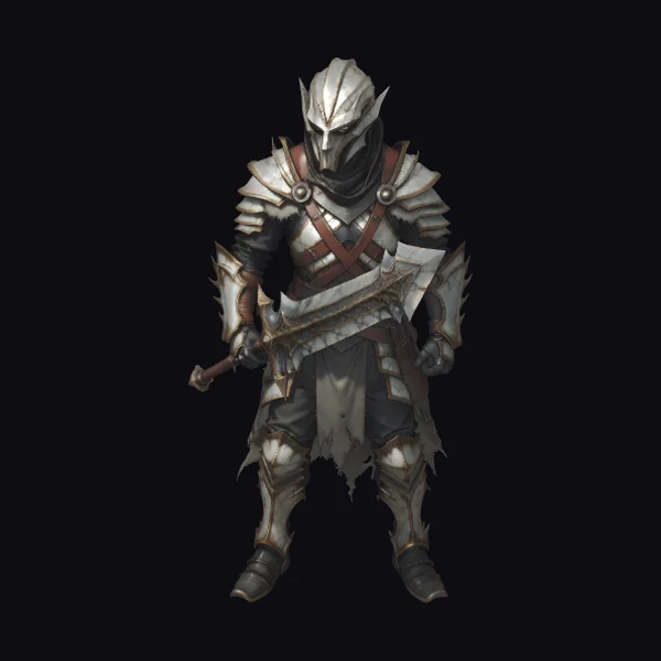 Armored Warrior with Battle Axe