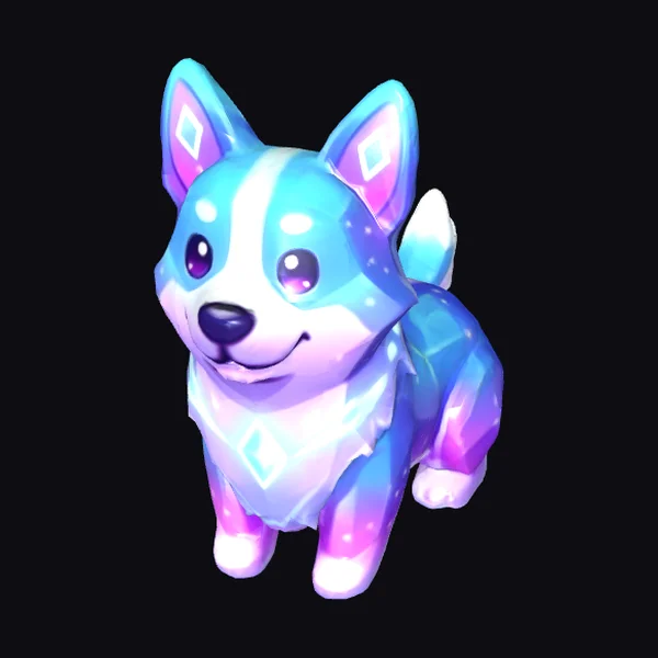 Glowing Pup Portrait