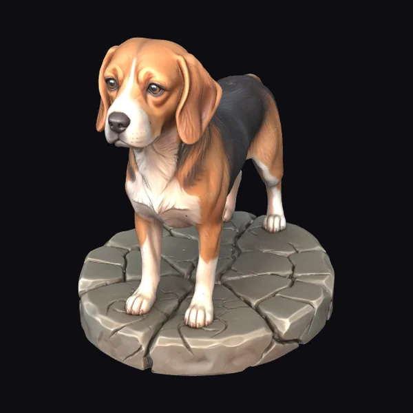 Standing Beagle Dog