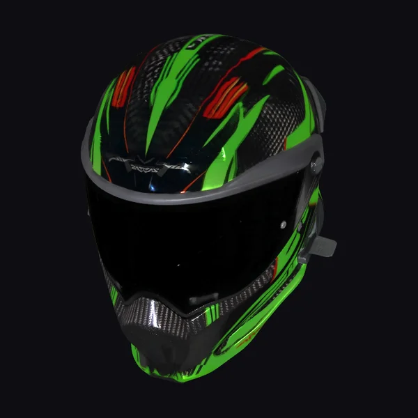 Neon Green Motorcycle Helmet