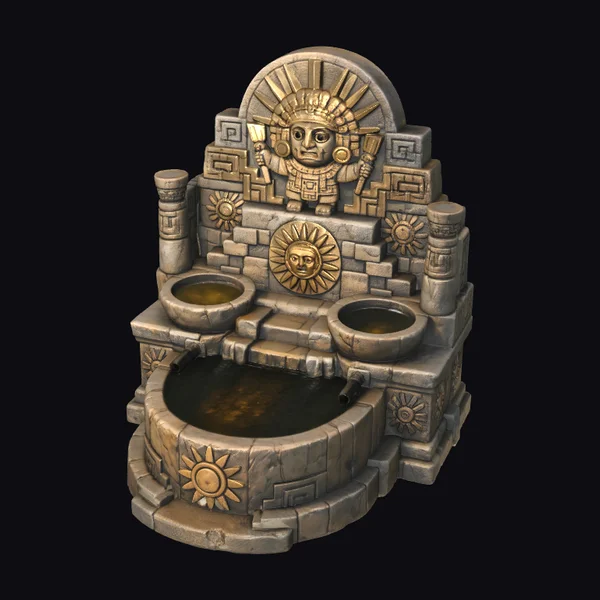 Aztec Sunstone Fountain