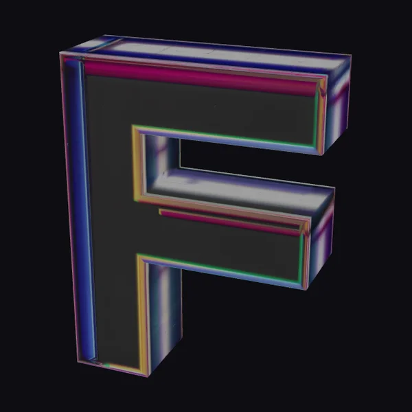 Glowing Letter F