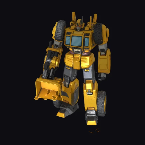 Yellow Robot Bulldozer