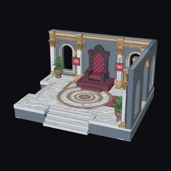 Marble Throne Room Interior