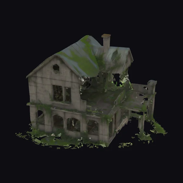 Ruined Two Story House