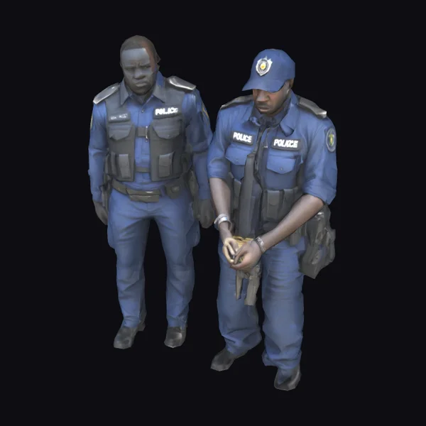 African Police Officers Arrest