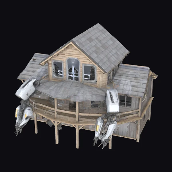 Abandoned Wooden Survival Base