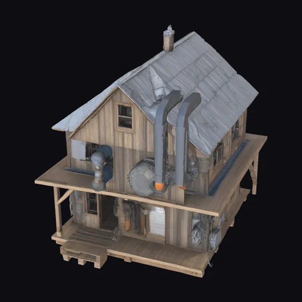 Abandoned Wooden Survival Base