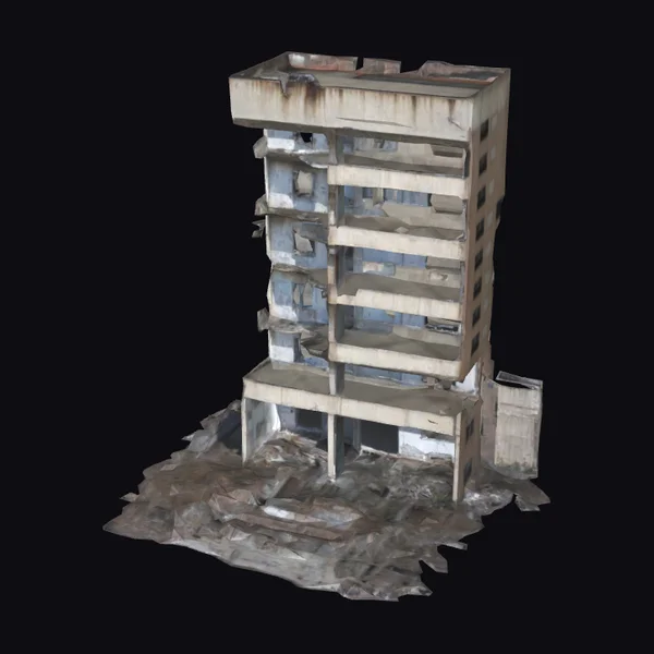 Abandoned Hotel Facade