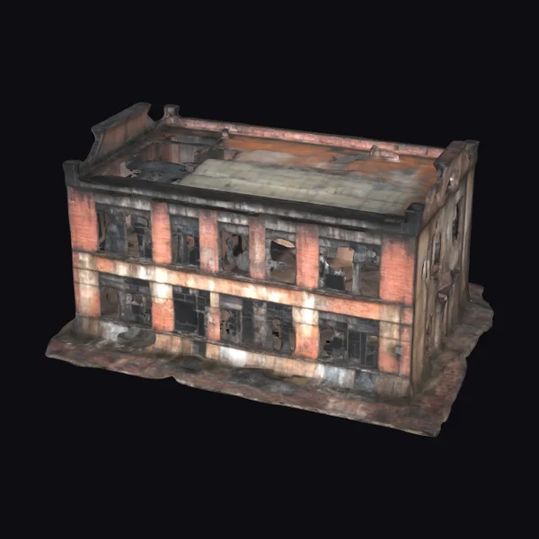 Abandoned Industrial Factory Building