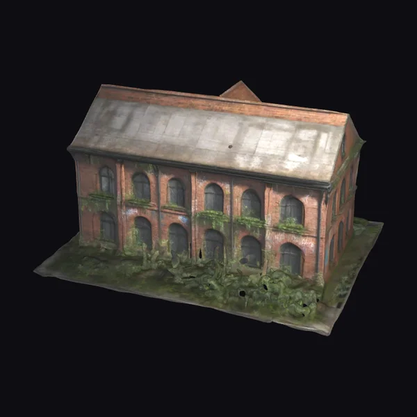 Abandoned Brick Industrial Building