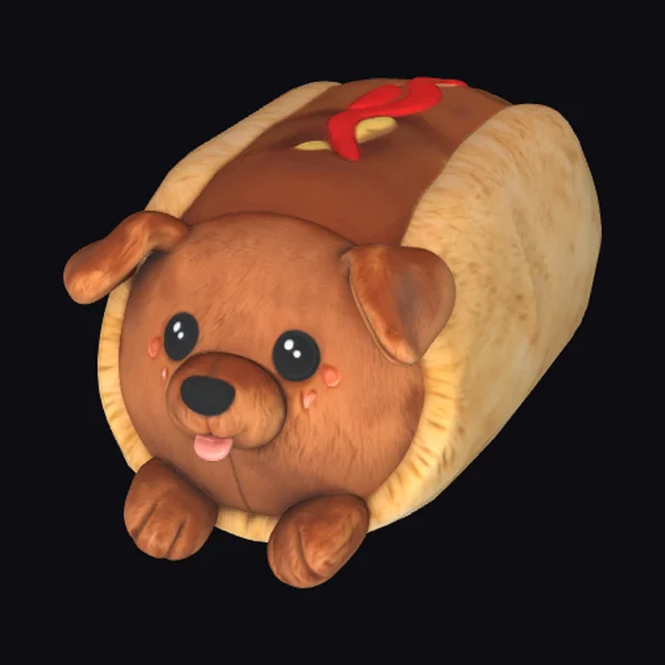 Puppy Hotdog Plush