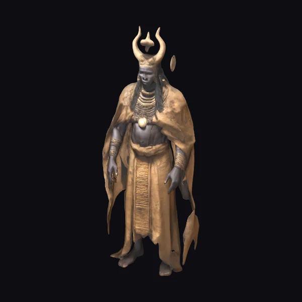 African Dark Deity Statue