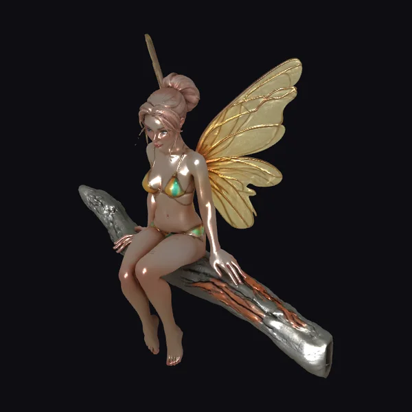 Adult Female Fairy Sitting