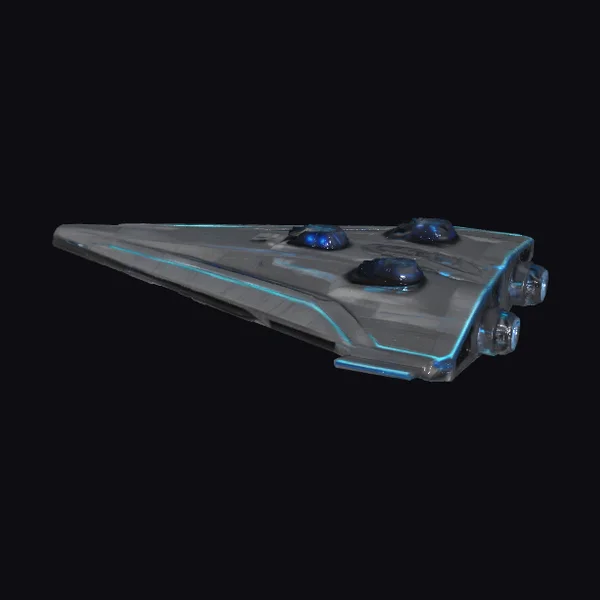 Futuristic Triangle Spacecraft