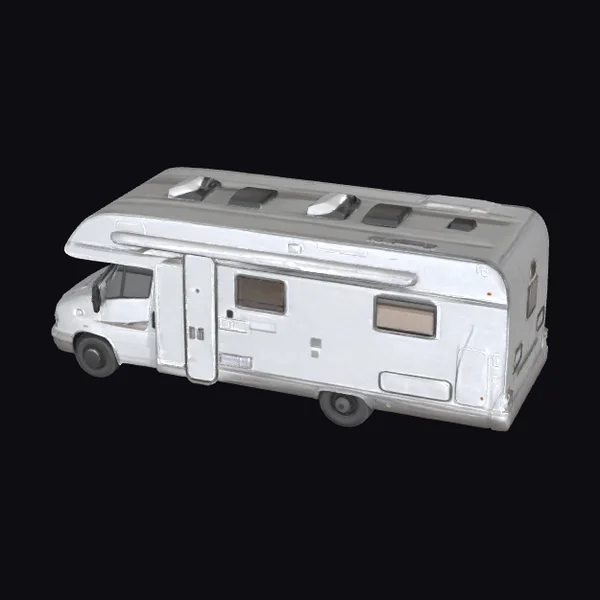 Silver Motorhome Vehicle