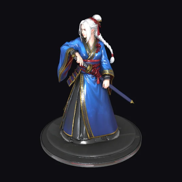 Female Samurai with Sword