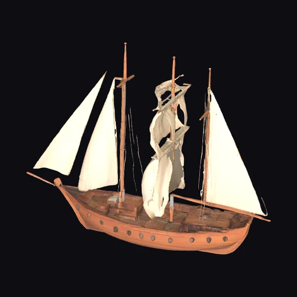 Wooden Sailing Ship Model