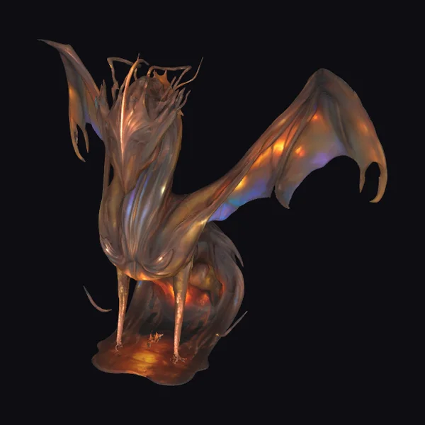 Winged Dragon Sculpture