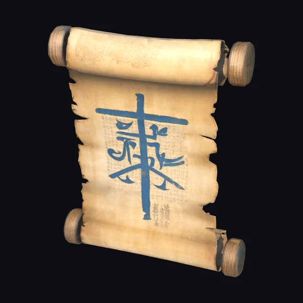 Ancient Parchment Scroll
