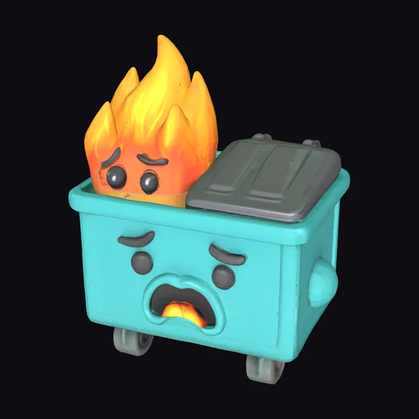 Angry Trash Can Fire