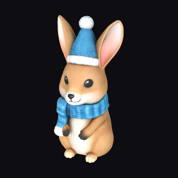 Adorable Winter Bunny
