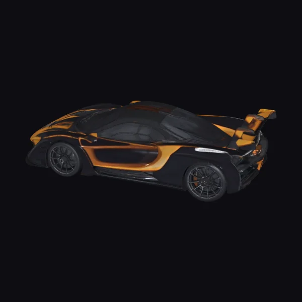 Black Orange Sports Car