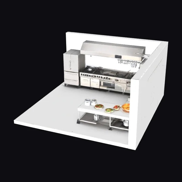 Commercial Kitchen Diorama