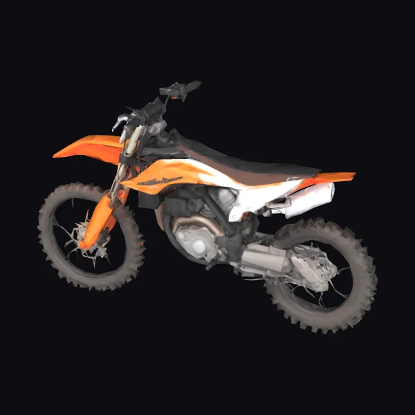 Orange Dirt Motorcycle