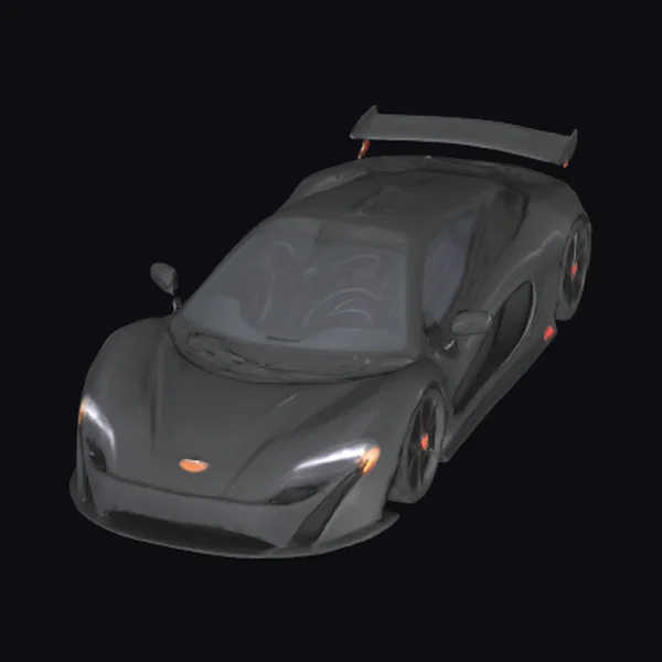 Sleek Gray Sports Car