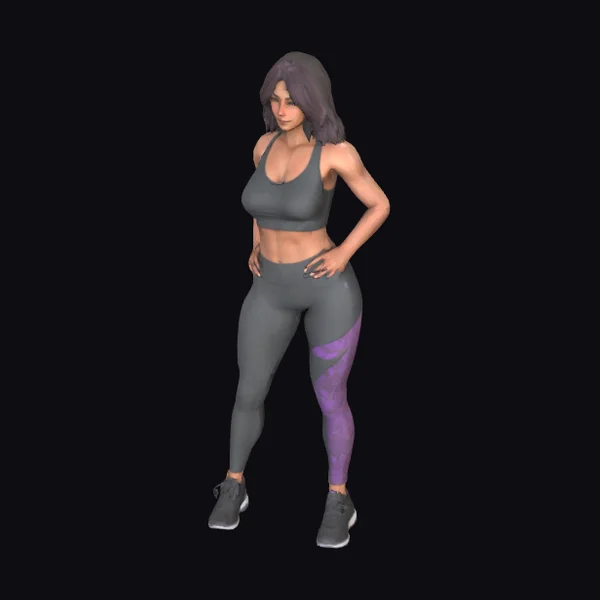 Athletic Female Fitness Model