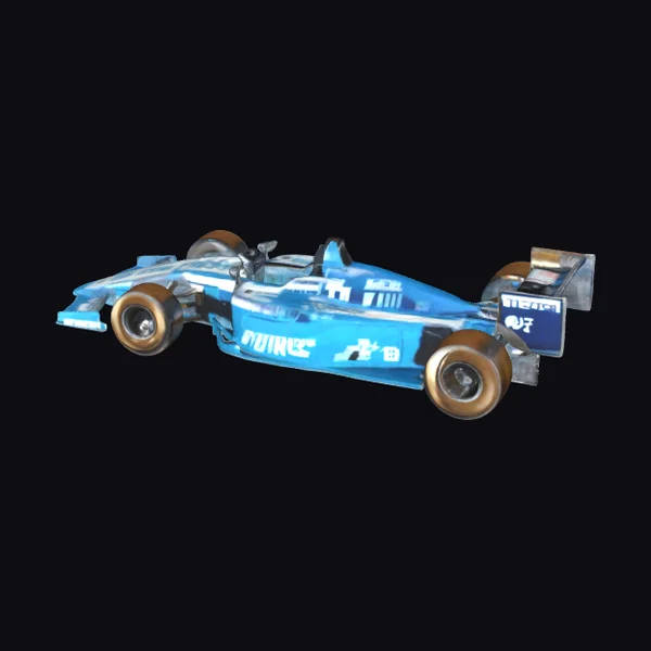 Blue Racing Car