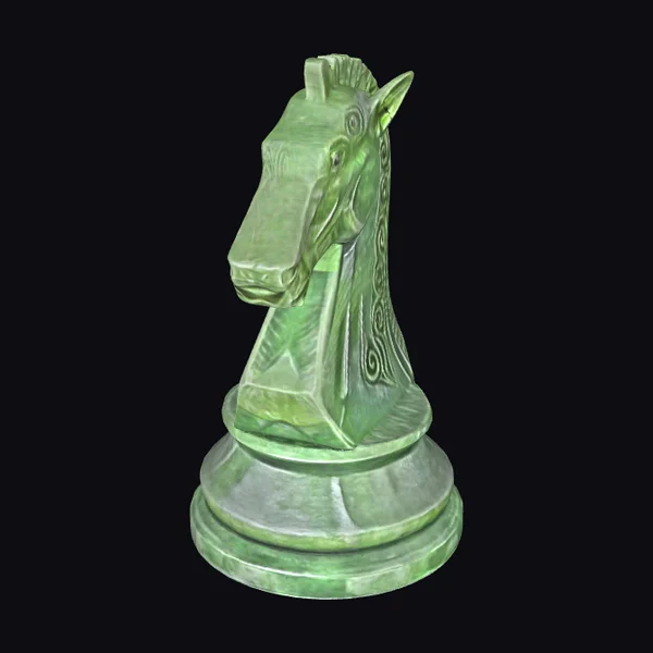Emerald Knight Horse Head