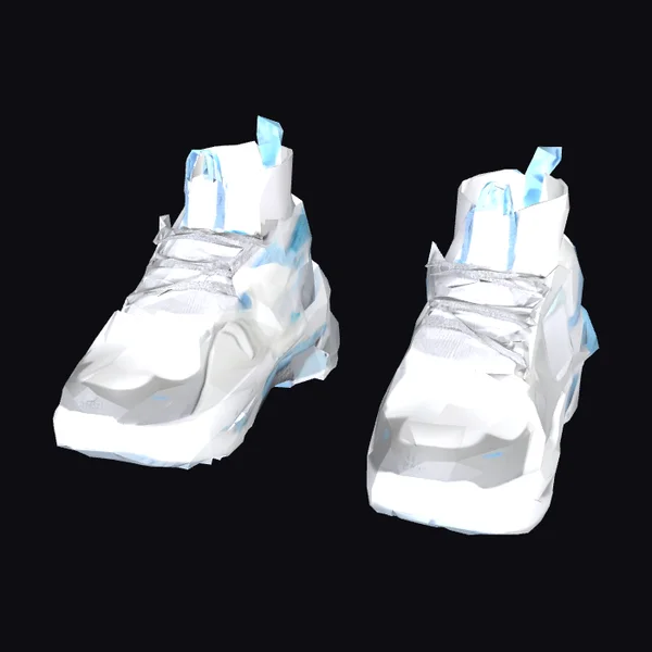 Ice Blue Athletic Shoes