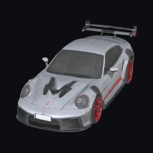 Racing Car with Spoiler