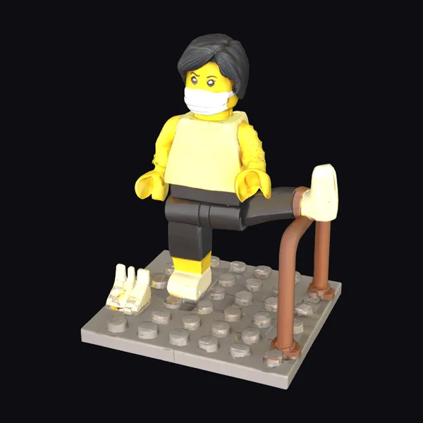Lego Yoga Figure Stretching