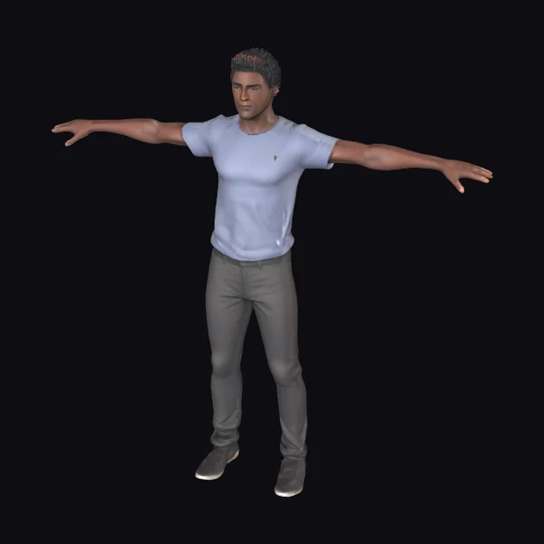 Adult Black Male T-pose