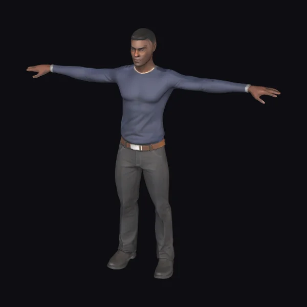 Adult Black Male T-pose