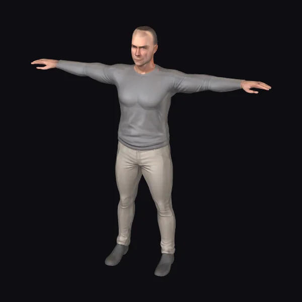 Adult White Male T-Pose