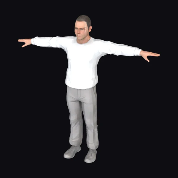 Adult Male in T-Pose